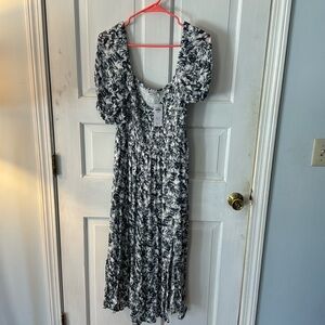 Abercrombie and Fitch blue midi dress